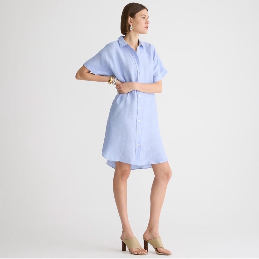 J. Crew Capitaine shirtdress in linen